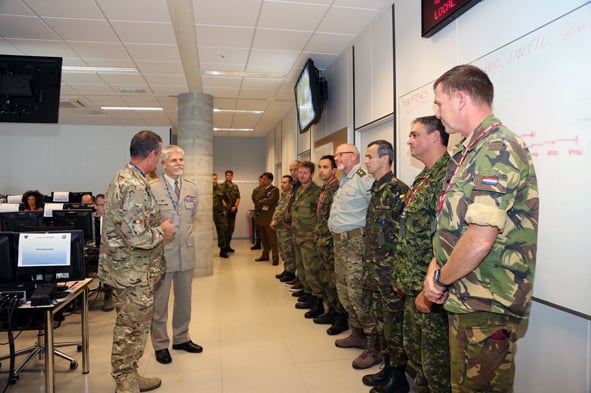 GENERAL PAVEL BRIEFING AT SITCEN small