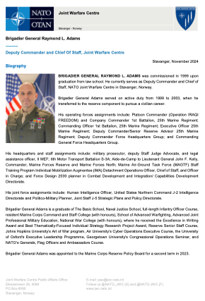 JWC Deputy Commander